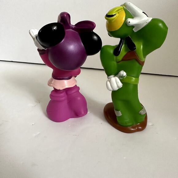 Vintage Minnie Mouse Goofy Roadster Racer Figures Rubber Replacement Toy - Picture 2 of 10